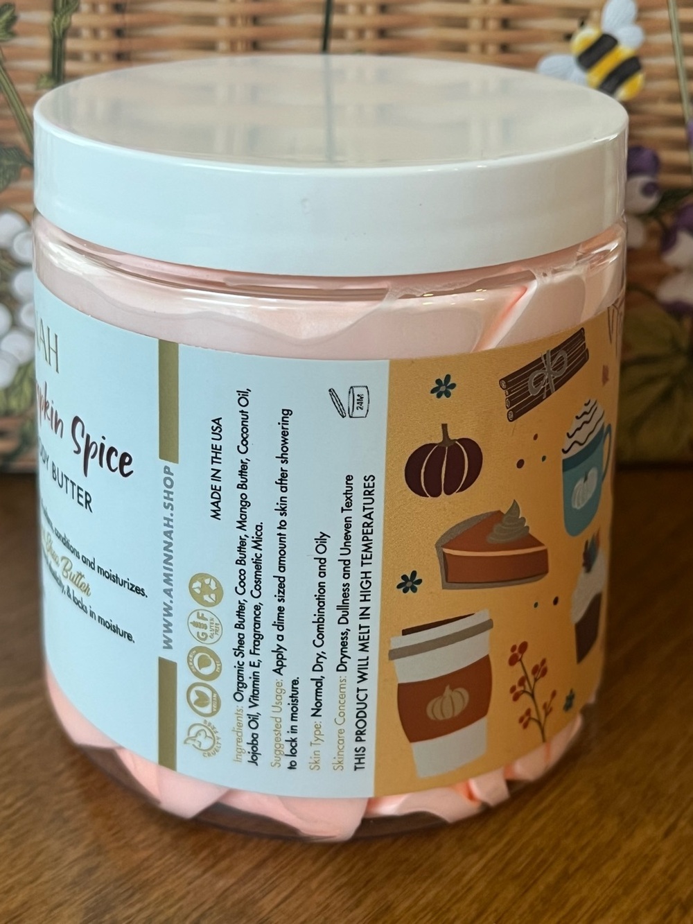 Aminnah Pumpkin Spice Whipped Body Butter - NEW - Picture 2 of 2